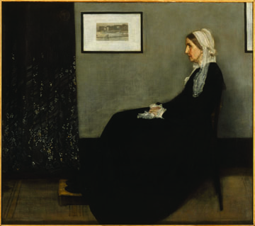 Whistler S Mother Grey Black And White And